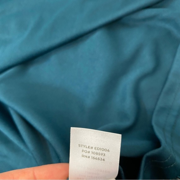 Lulus Smokeshow Teal Blue Crinkled Sparkle Metallic V-Neck Sleeveless Mini Dress - Picture 14 of 15